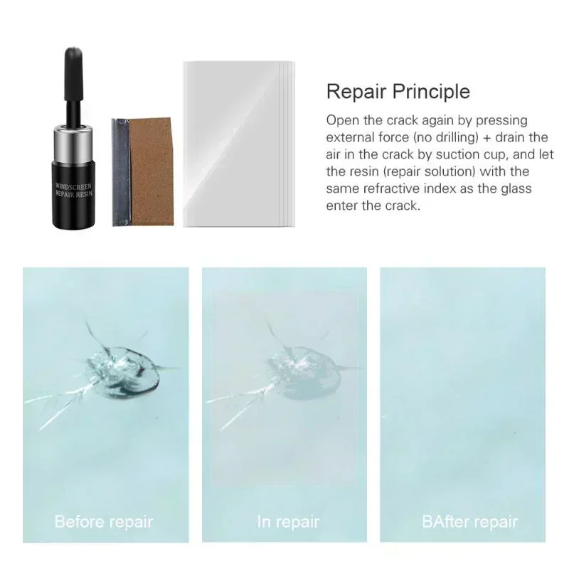 Car Windshield Cracked Repair  - Glass Cleaner Streak ulasan dan harga