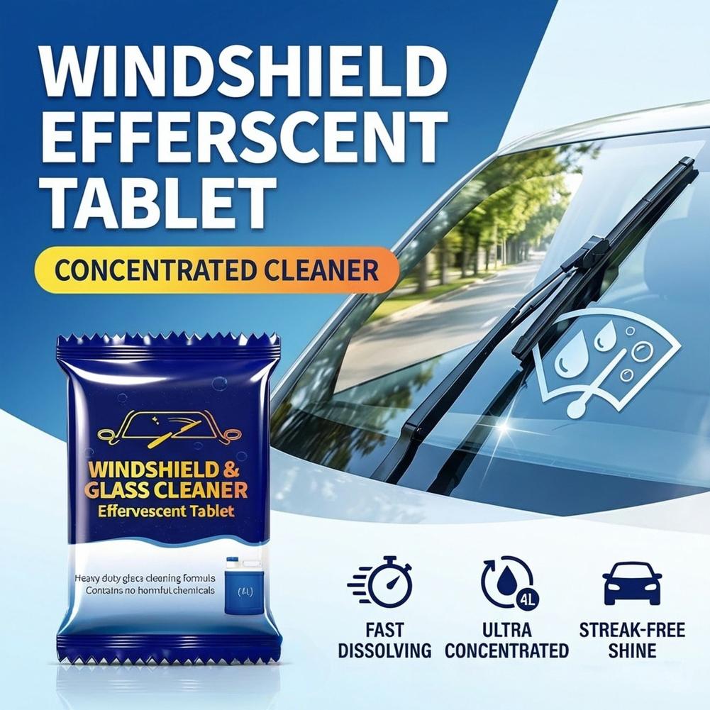 Car Windshield Washer Efferves - Glass Cleaner Streak ulasan dan harga