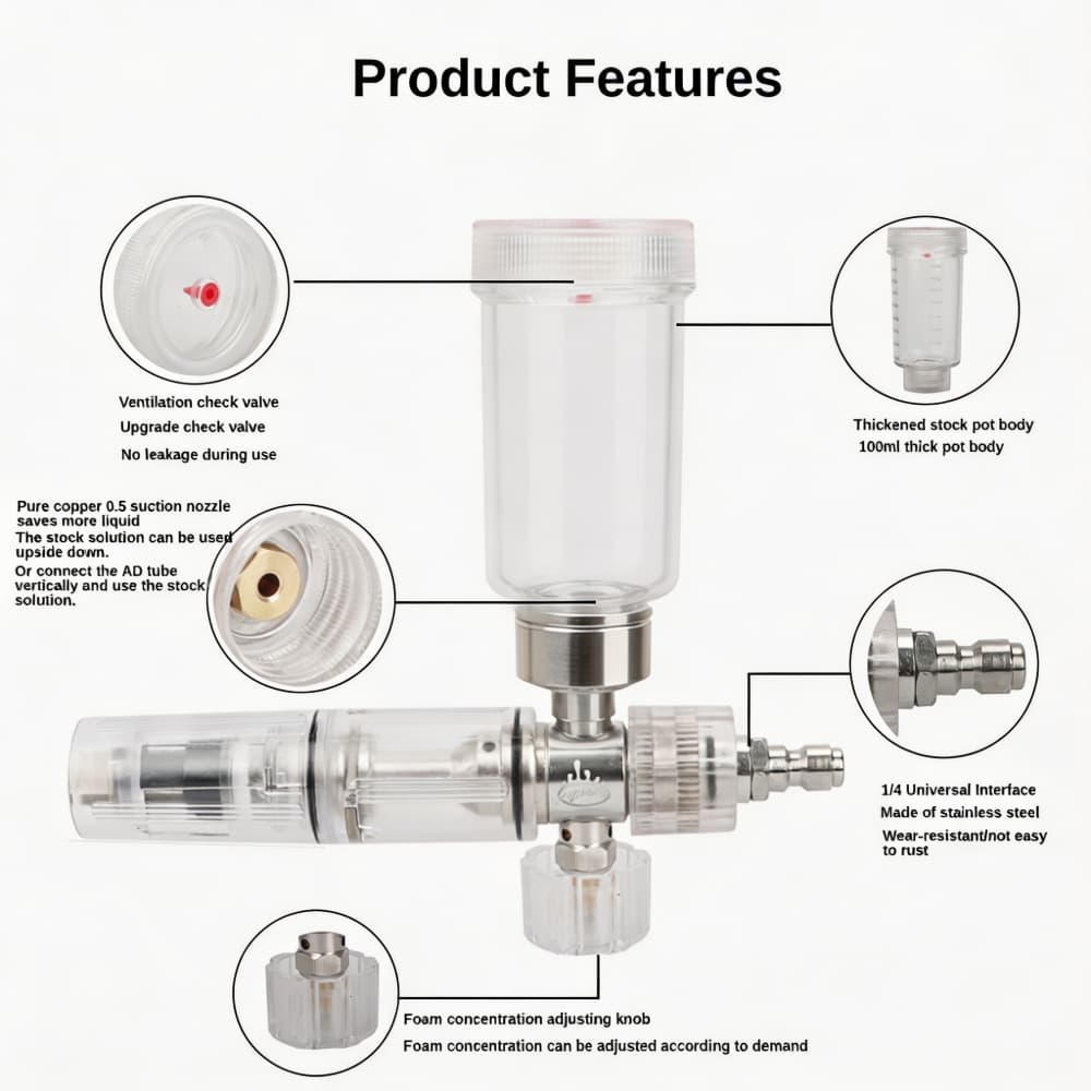 Foam Spray Gun Adjustable 100m - Pressure Washer Foam Gun ulasan dan harga