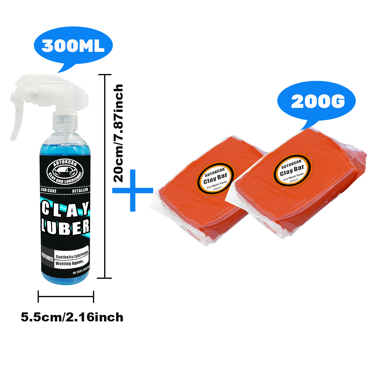 200G Car Clay Bar And 300ml Ma - Clay Bar Lubricant ulasan dan harga