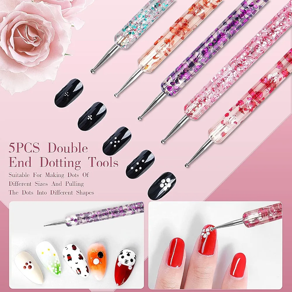 32pcs Nail Art Brushes, Acryli - Detailing Brush Set ulasan dan harga