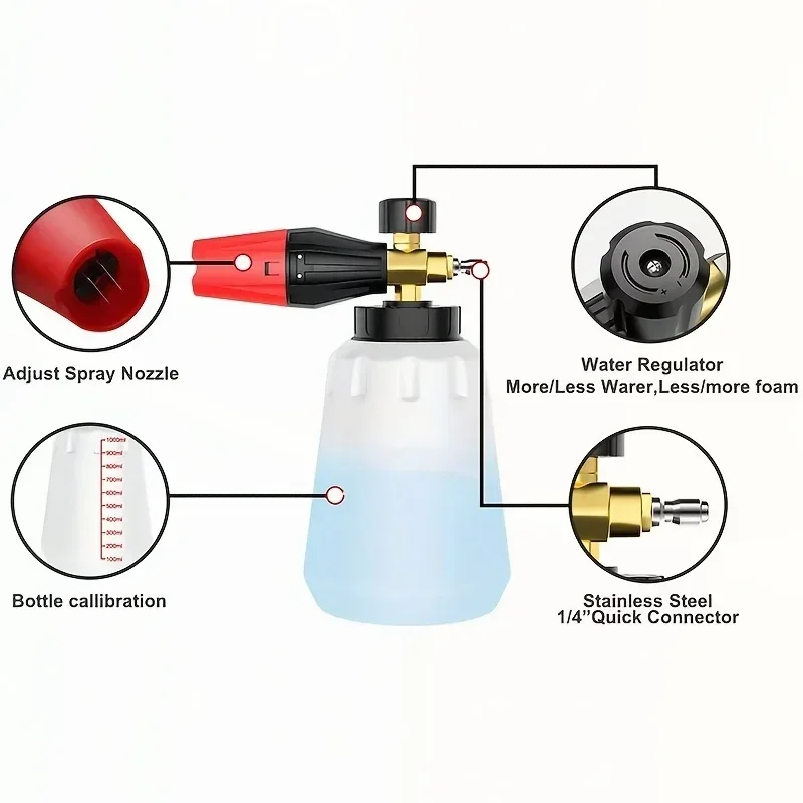 High Pressure PA Foam Cannon   - Pressure Washer Foam Gun ulasan dan harga