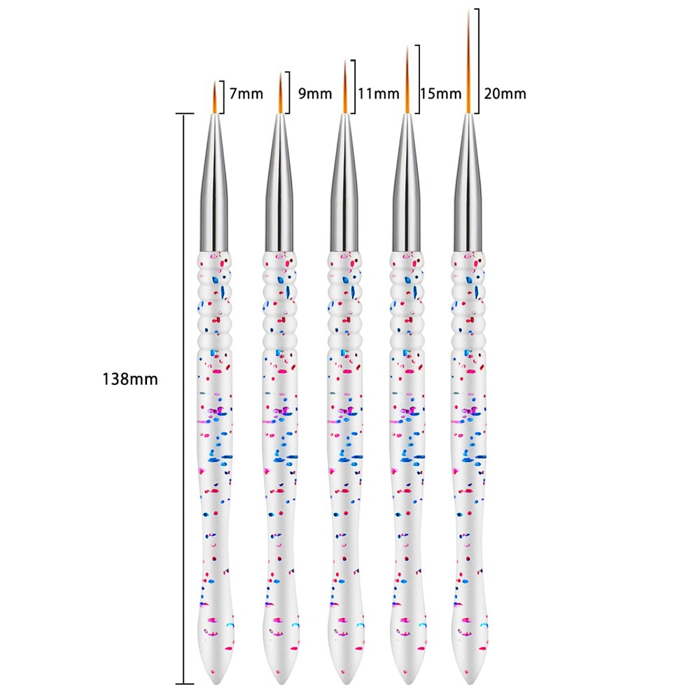 5 Pieces Professional Nail Art - Detailing Brush Set ulasan dan harga