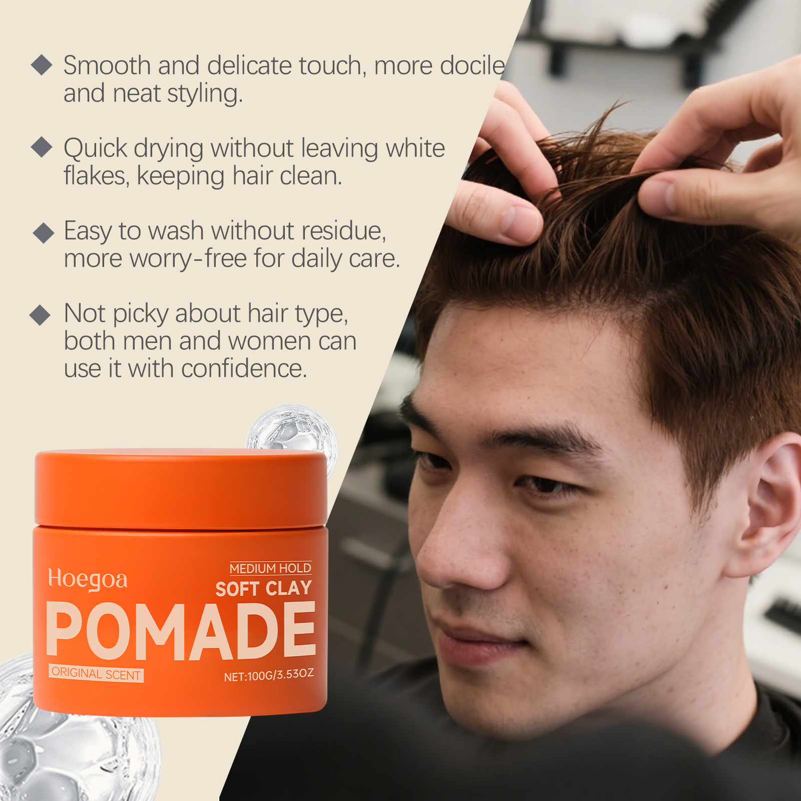 Original Hair Wax Long-Lasting - Clay Bar Lubricant ulasan dan harga
