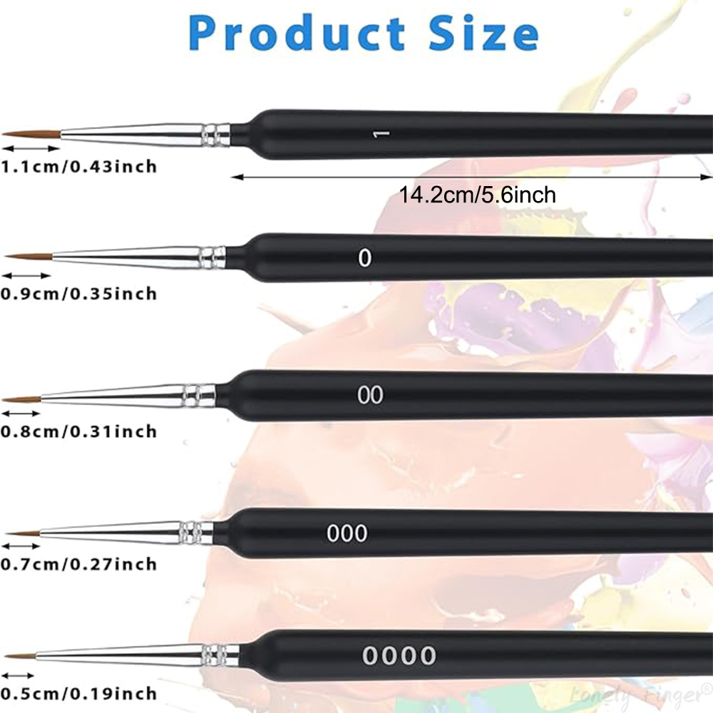 5/11Pcs Paint Brushes Set, Art - Detailing Brush Set ulasan dan harga
