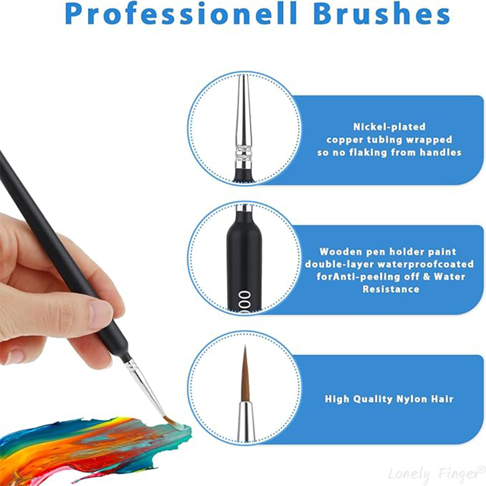 5/11Pcs Paint Brushes Set, Art - Detailing Brush Set ulasan dan harga