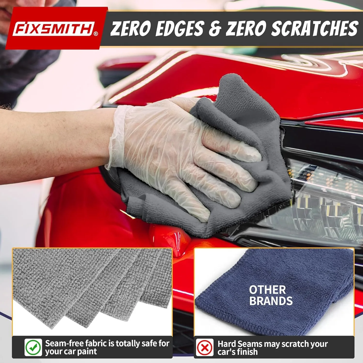 1/50pcs Microfiber Cleaning Cl - Microfiber Towel Detailing ulasan dan harga