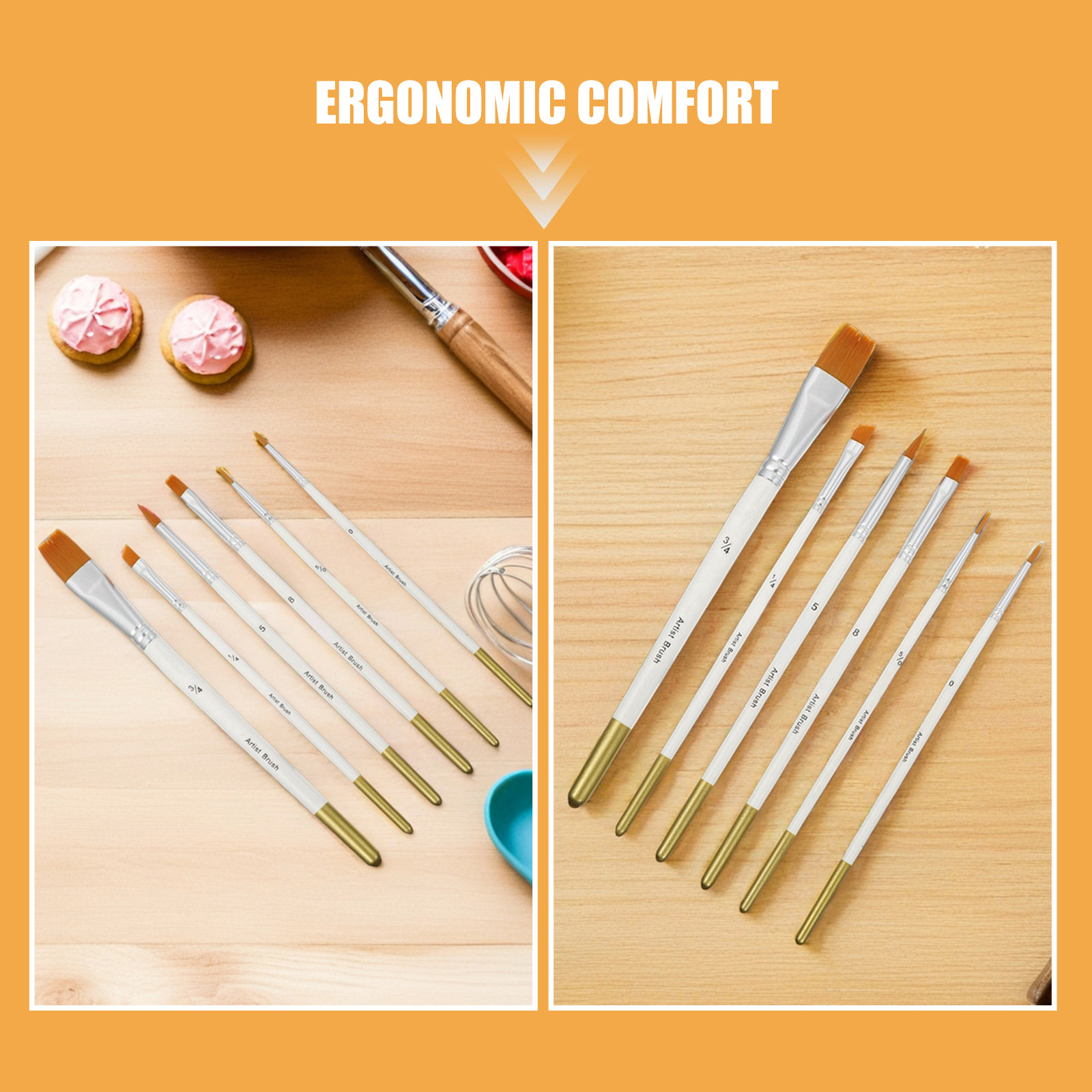 12Pcs Cake Detail Brush Set Ve - Detailing Brush Set ulasan dan harga